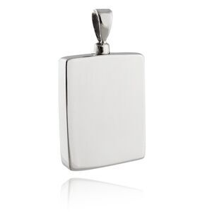 Sterling Silver Memorial Cremation Urn Rectangle Locket